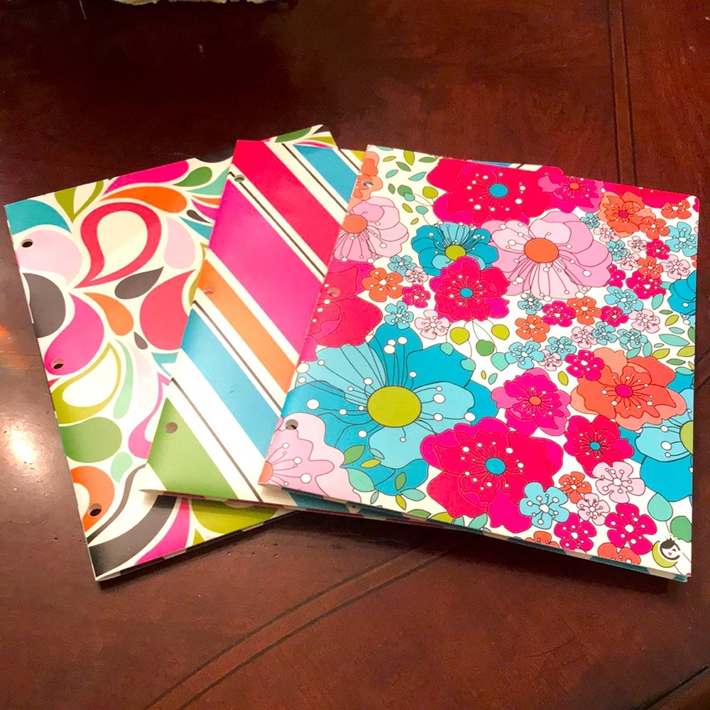COPY - COPY - COPY - COPY - Set of three Studio C poly plastic print folders.